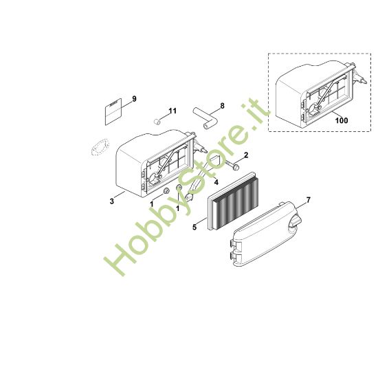 Picture of B - Filtro aria XT-675 (XT675-2047)